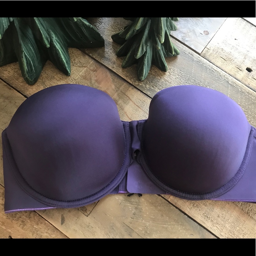Purple Strapless Bra